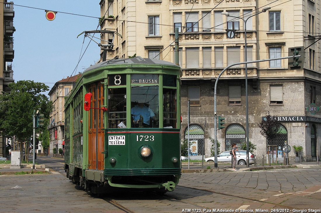 La 1723: verde classico degli anni '50 - P.za M.Adelaide.