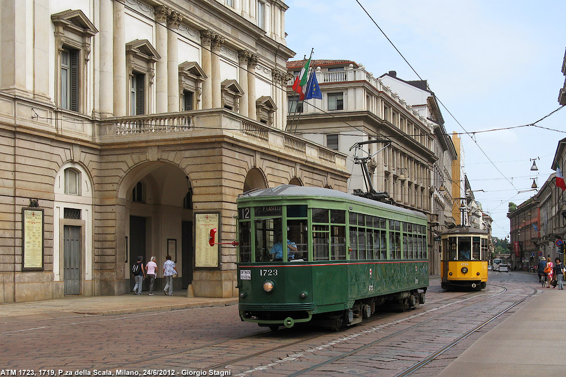 La 1723: verde classico degli anni '50 - P.za della Scala.