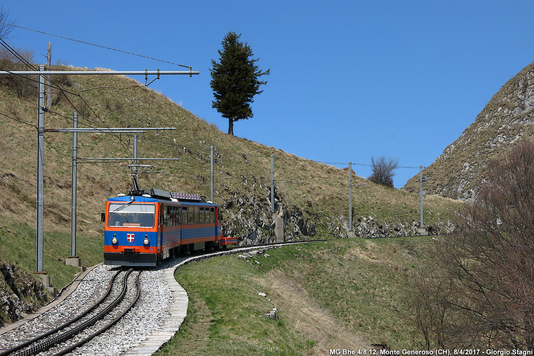 Aprile 2017: il treno  tornato! - Monte Generoso.