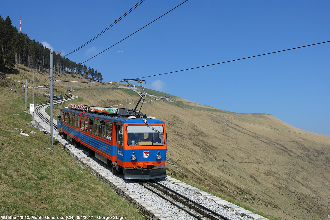 Aprile 2017: il treno  tornato! - Monte Generoso.