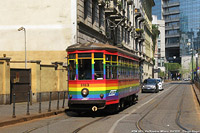 Tram 2025, molto colorati - Via Rosales.