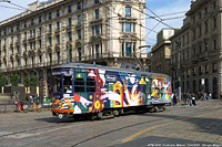 Tram 2025, molto colorati - Cordusio.