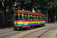 Tram 2025, molto colorati - P.za Sempione.