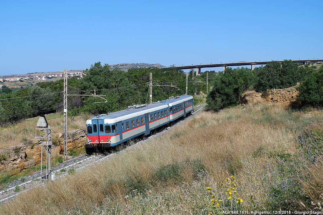 Automotrici a Lercara - Agrigento.