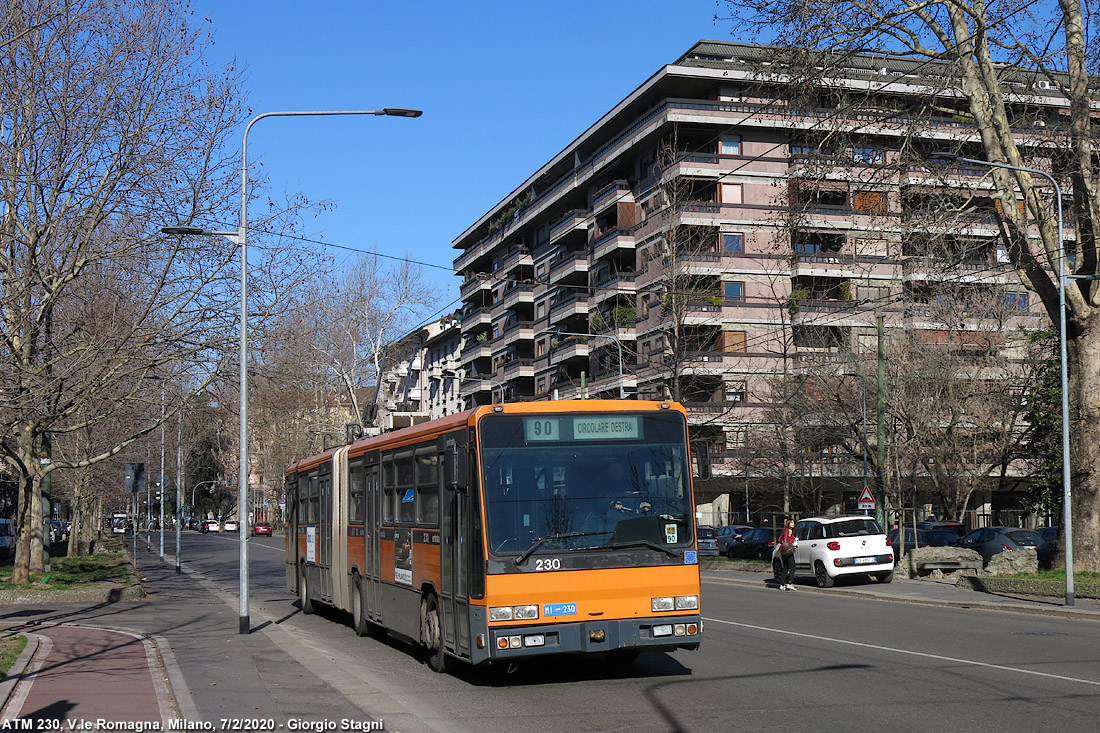 Tram e filobus - V.le Romagna.