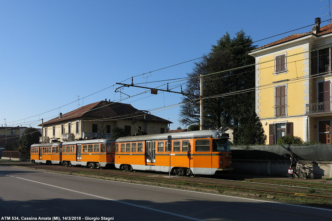 2017-18: il tram  tornato - Cassina Amata.