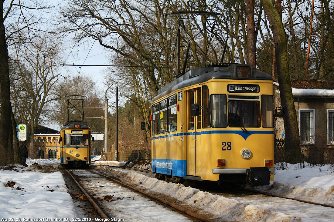 Woltersdorfer Strassenbahn - Rahnsdorf Bahnhof.