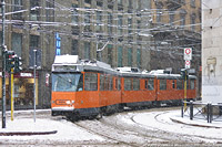 Dicembre 2020 in bianco e giallo - Via Mazzini.