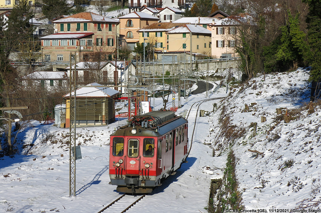 Neve in valle! - Casella a primavera - Crocetta.