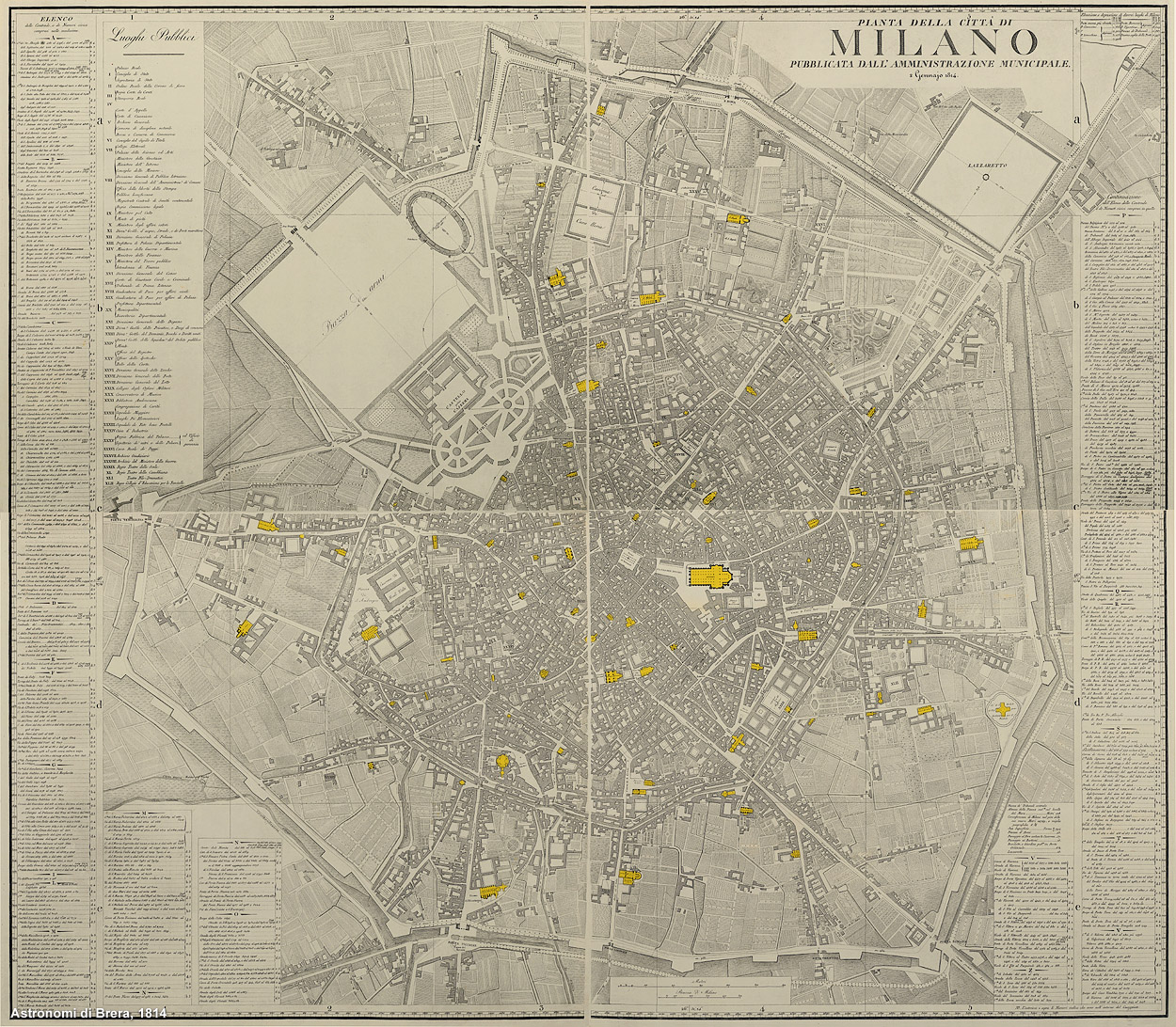 Milano 1814 Chiese