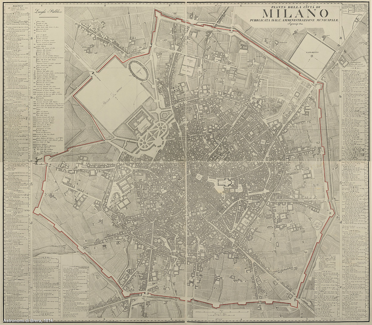 Milano 1814 Mura