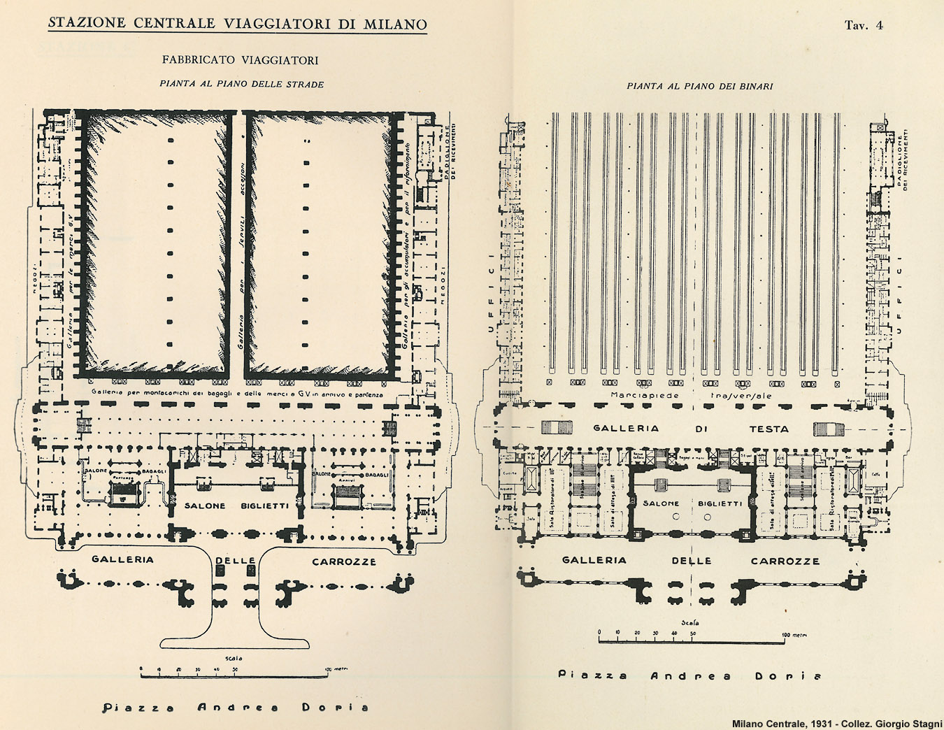 Planimetrie 1931 - Piano binari.