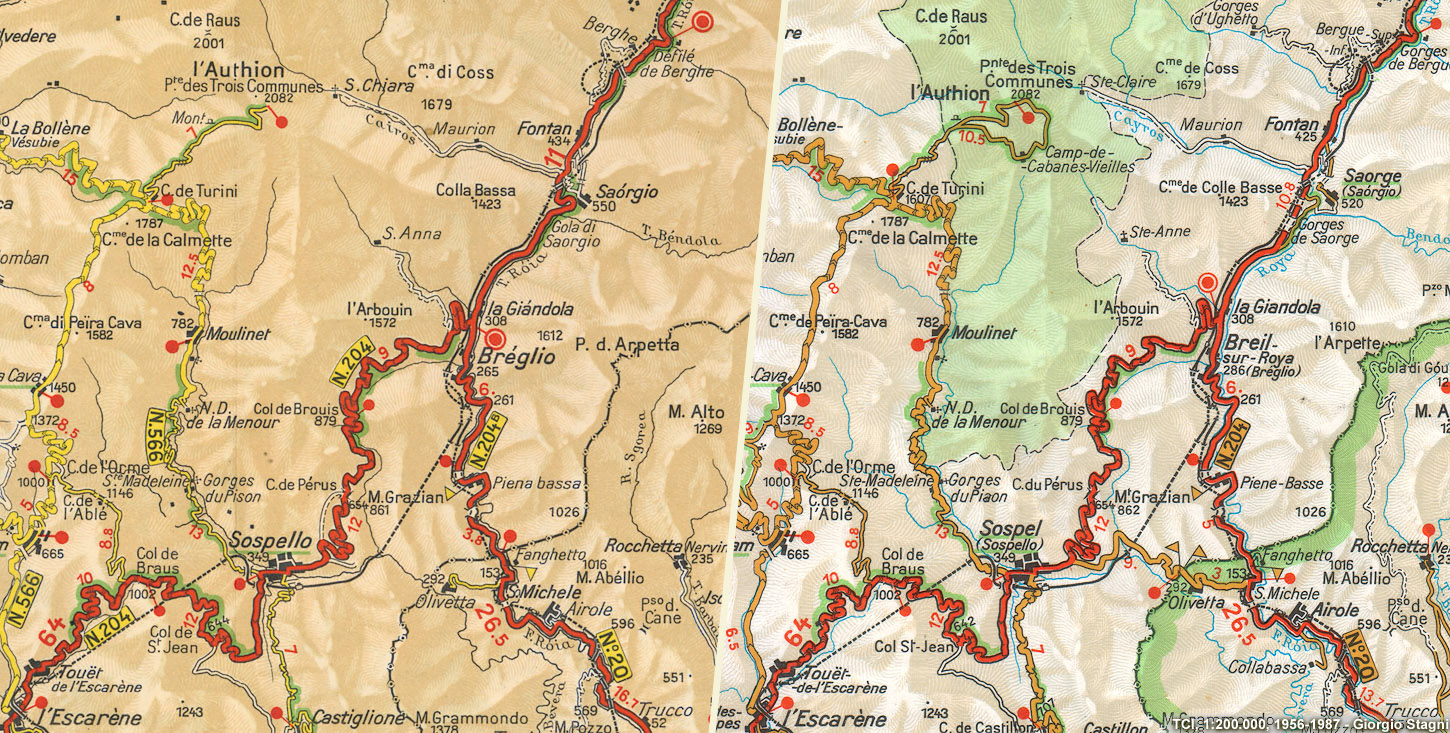 Mappe - Carta TCI 1956-87.