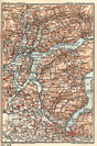 Le carte 1:250.000 nella Guida Rossa - Lago di Lugano - TCI, Guida d'Italia, 1915.