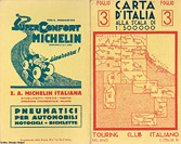 Altre carte e guide - Italia - TCI, Carta stradale 1:500.000, c.1932, frontespizio.