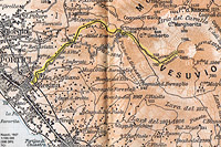 Funicolari del Vesuvio - Mappa 1927.
