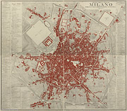 Milano, 1814 - Edifici.