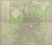 Milano, 1814 - Prati e giardini.