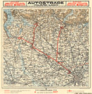 Mappe italiane anni '20 - Autostrade Milano-Laghi (c.1925).