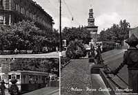 Tram a Milano - Largo Cairoli.