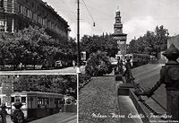 Tram a Milano - Largo Cairoli.