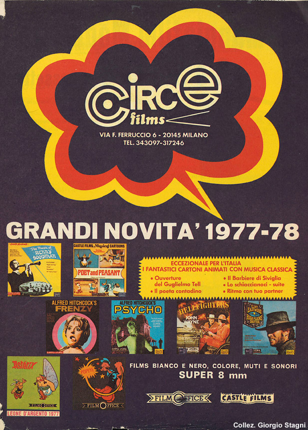 Cataloghi di film a passo ridotto - Cataloghi Circe Films