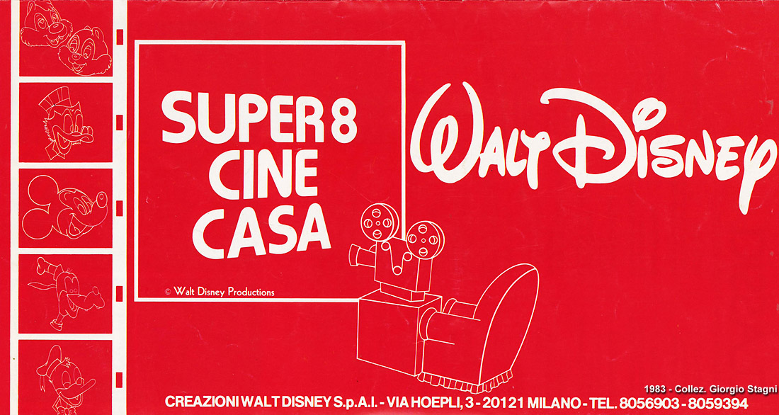 Cataloghi di film a passo ridotto - Walt Disney Cinecasa