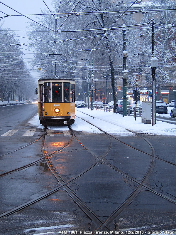 Neve sulla città! - Piazza Firenze.