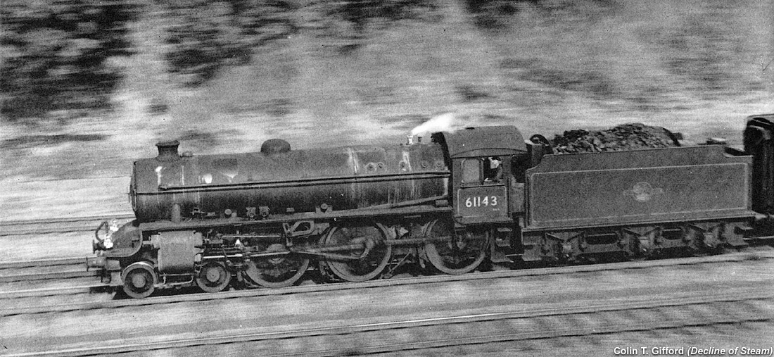 Decline of Steam, by Colin T. Gifford - Up Cleethorpes at Hadley Wood.