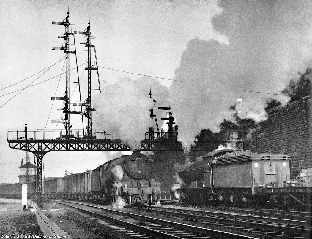 Decline of Steam, by Colin T. Gifford - Meeting at King Edward Bridge Junction.