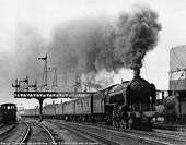 Decline of Steam, by Colin T. Gifford - The up 'Grampian' leaves Stirling.