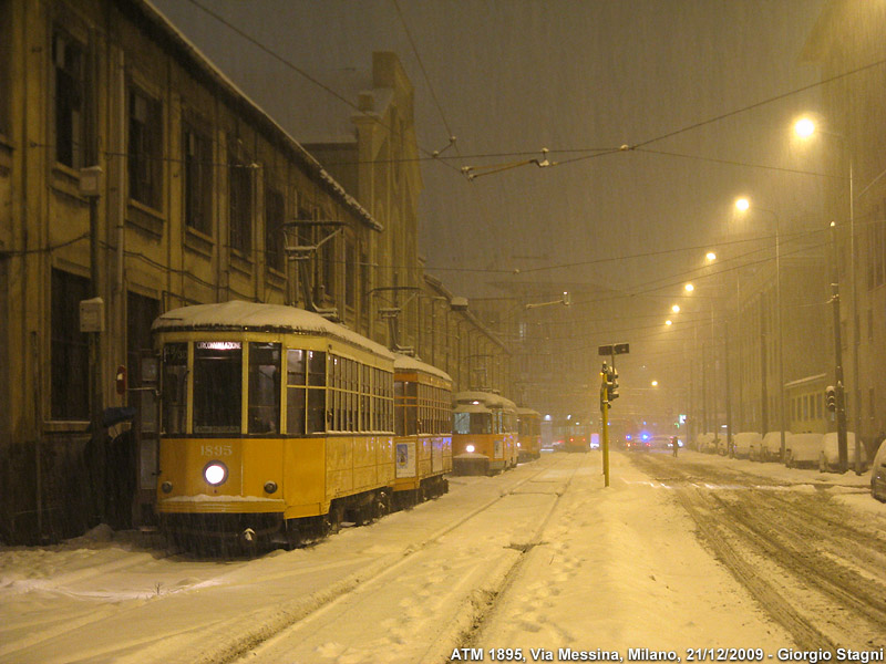 Neve sulla città! - Via Messina.
