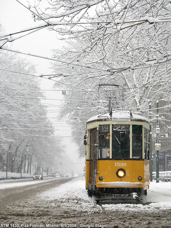 Neve sulla citt! - Corso Sempione.