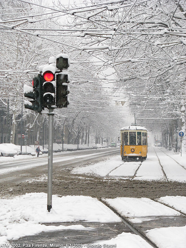 Neve sulla citt! - Corso Sempione.