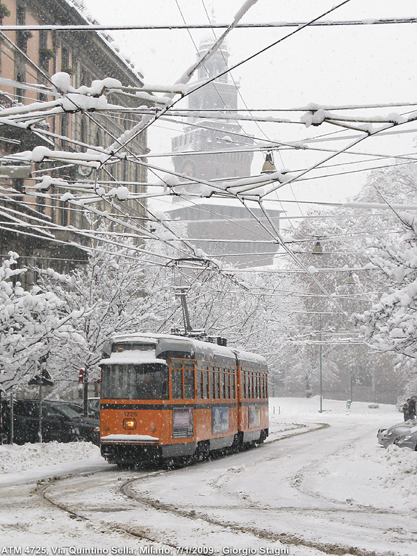 Neve sulla citt! - Via Q. Sella.