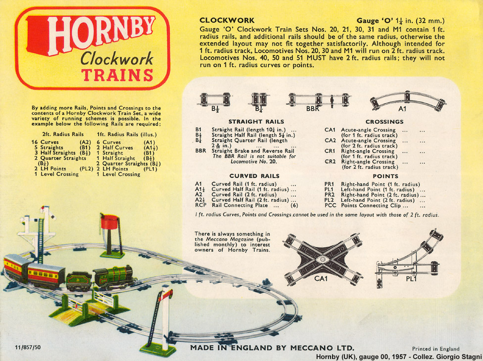 Clockwork Trains, gauge 0 (32 mm) & Meccano - Binari.