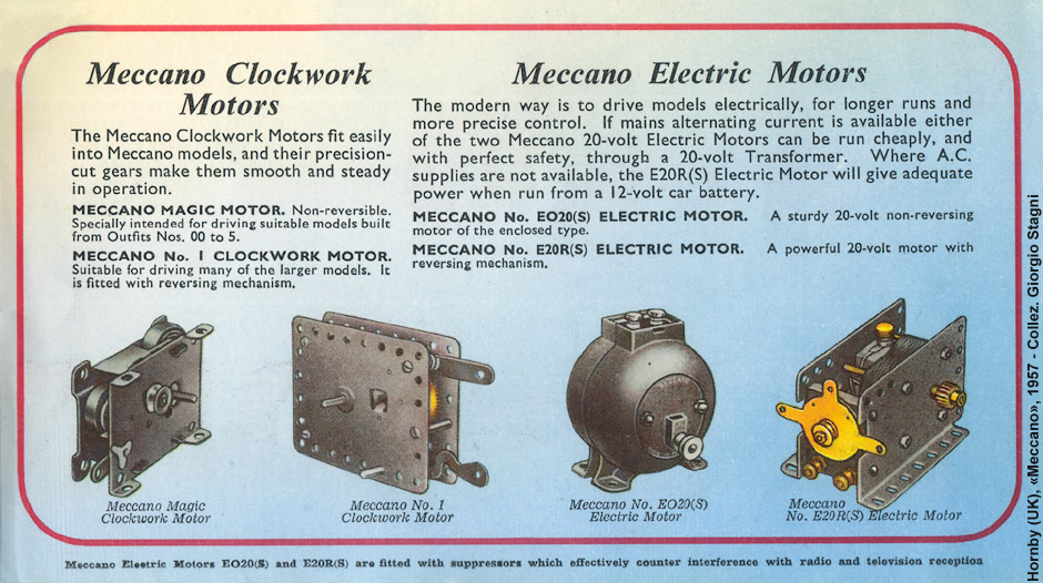 Clockwork Trains, gauge 0 (32 mm) & Meccano - Motori.