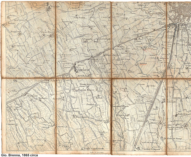 Milano, 1865 - Milano (sud ovest).