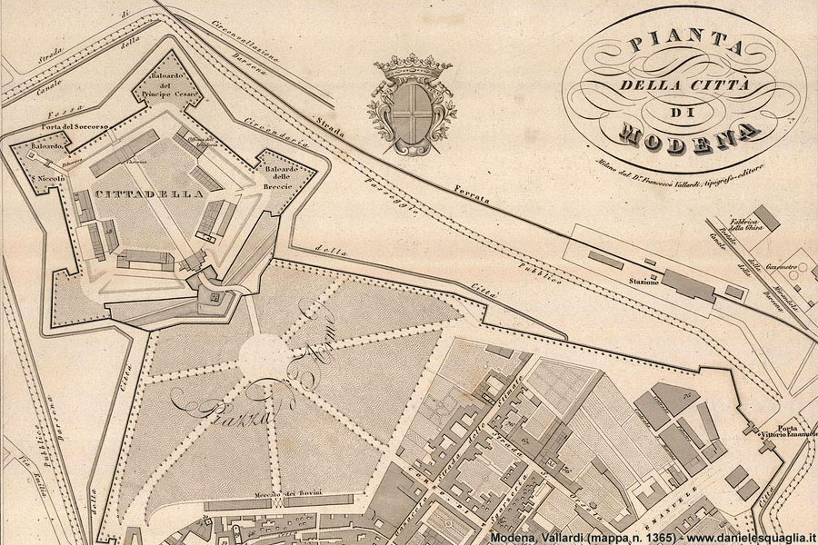 Mappe Vallardi 1870 - Modena.