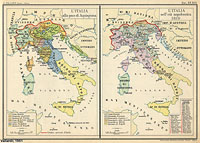 Atlante Storico Vallardi (1951) - L'Italia alla pace di Aquisgrana - L'Italia nell'età napoleonica 1810