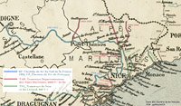 Le reti nizzarde - Carte des chemins de fer français (1924)
