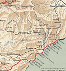 Le reti nizzarde - Carte du réseau des chemins de fer de Paris à Lyon et à la Méditerranée (1927)