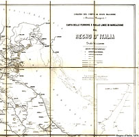 Italia ferroviaria, 1876 - Nord-Est e Centro-Adriatico.