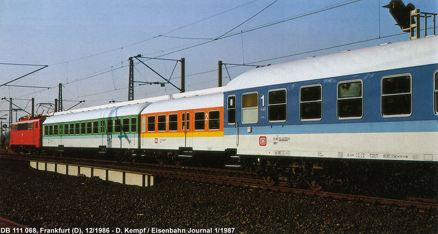 L'evoluzione delle colorazioni DB 1970-2000 - Design Study 1986 - Epoca 5.