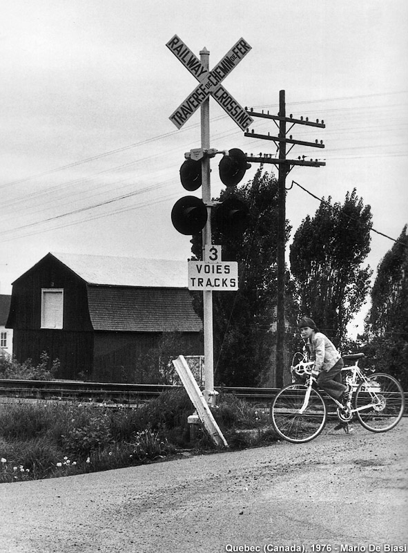 Cinque continenti in bici - Quebec, Canada, 1976.