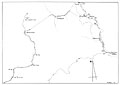 La linea del Tenda durante la ricostruzione - Mappa (sud).