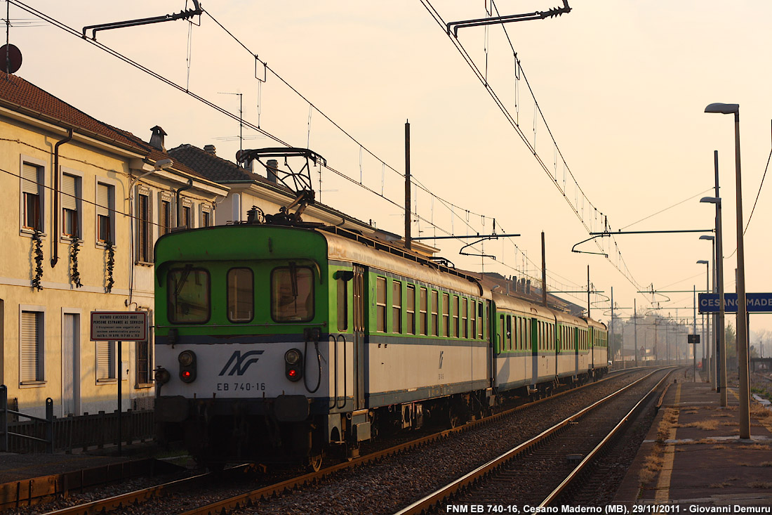L'ultima stagione delle EB 740 delle Nord - Cesano Maderno.