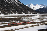 Inverno - Ge 4/4 II 628, Bever.