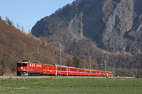 Primavera-Estate - Ge 6/6 II 704, Malans.