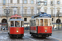 Tram a Torino - Piazza Castello.